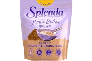 SPLENDA Magic Baker Brown Zero Calorie Plant Based Granulated Baking Blend with Stevia, Erythritol and Allulose – Zero Sugar, Keto Friendly, 1lb (16 oz) Pouch (Pack of 1)