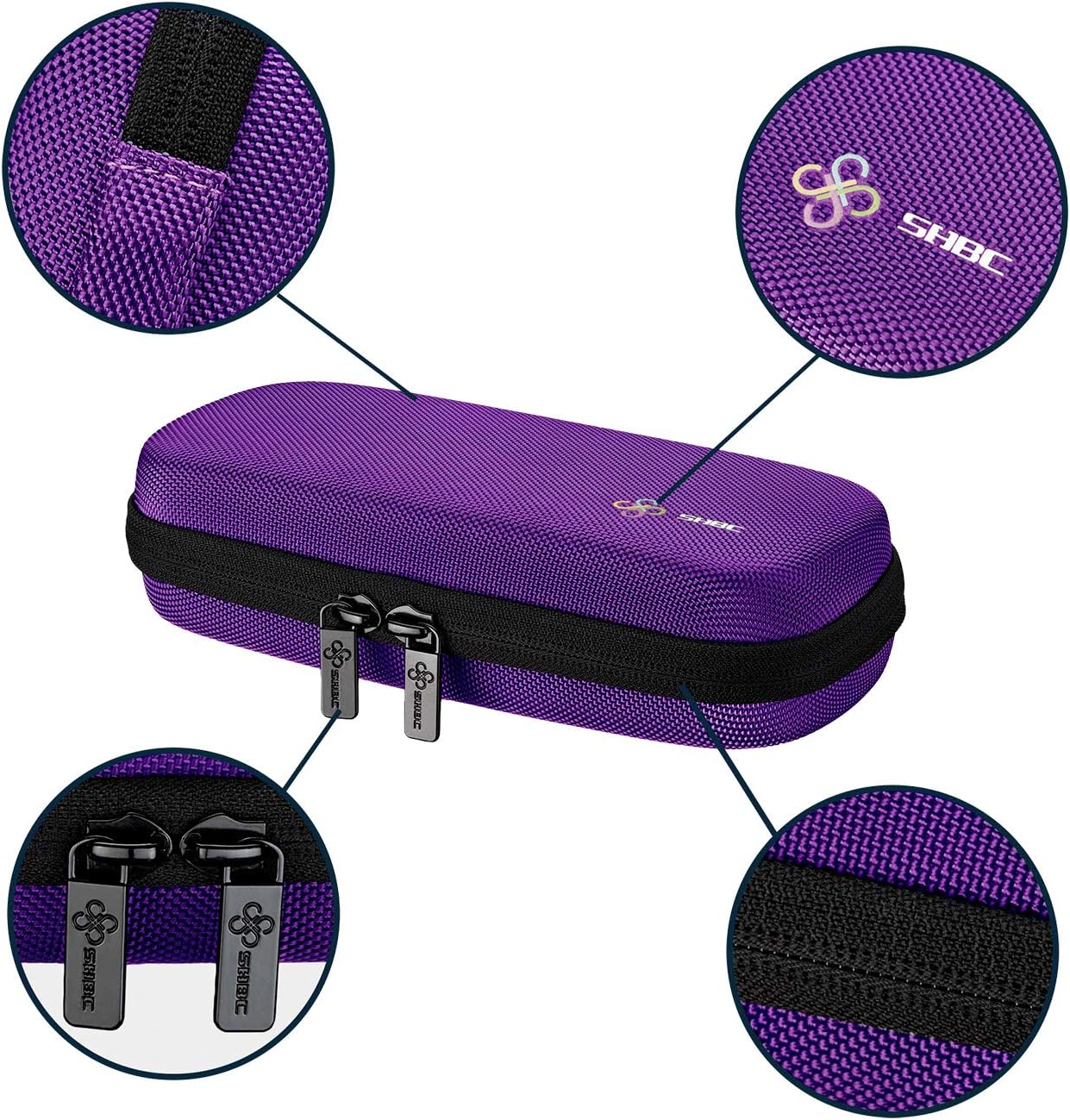 SHBC Insulin Cooler Travel Case for Diabetic Organize Medication Insulated Cooling Bag with 2 Ice Packs Purple: Health & Personal Care