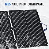 ECO-WORTHY 100W 12V Foldable Solar Panel with Adjustable Brackets & 11 DC view 5