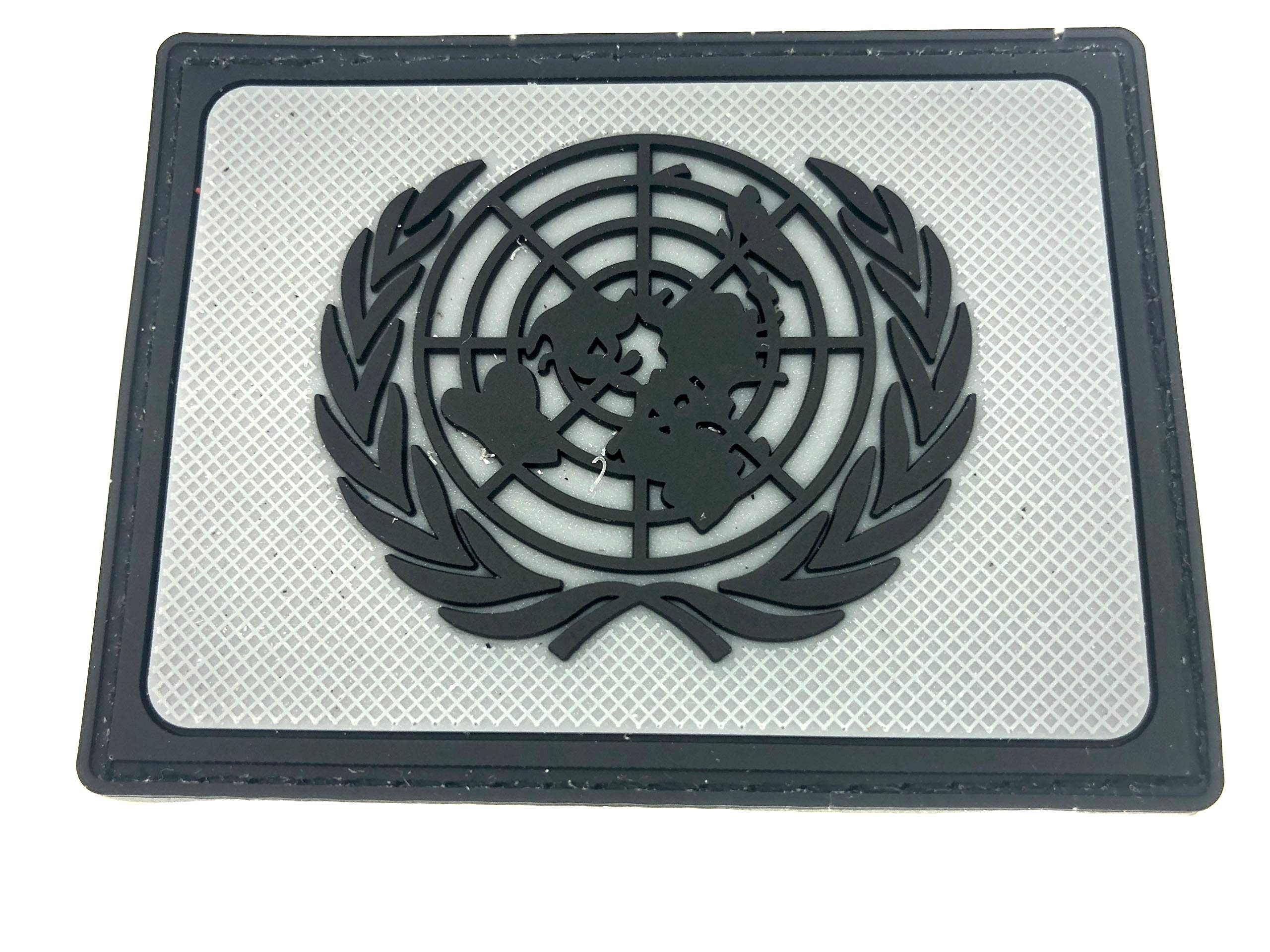 UN United Nations U.N Grey PVC Airsoft Patch