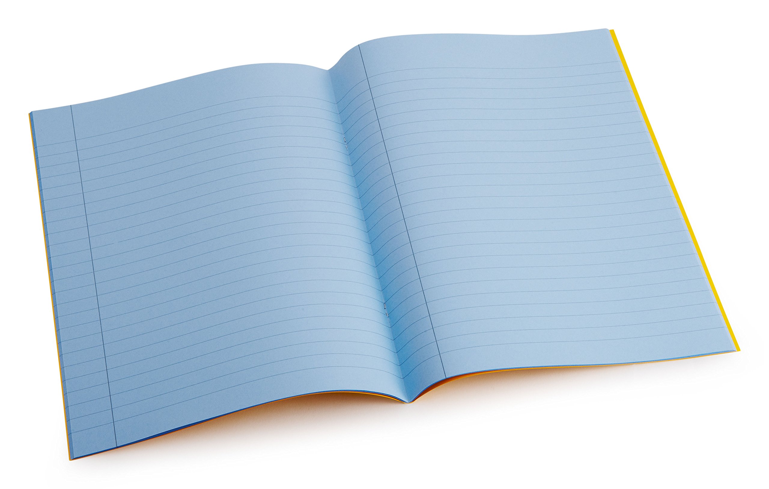 Crossbow Education Dyslexia Tinted Exercise Books - A4-10mm lined with margin - Sky (10 Pack)