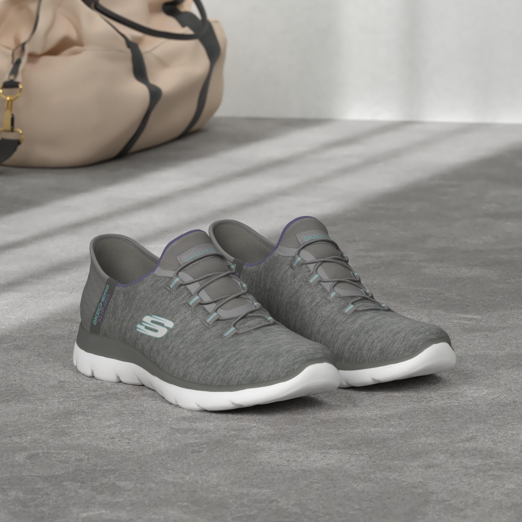 Skechers Women's Summits Dazzling Haze Hands Free Slip In Seakers