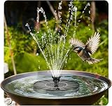 Senders Solar Fountain Pump 1W Panel Kit for Pond Garden 6 Nozzles view 5