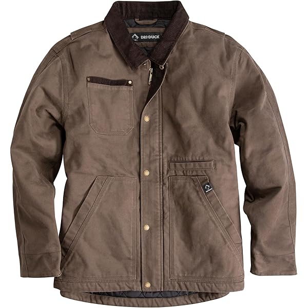 DRI DUCK Rambler Men's Cotton Canvas Hoodless Work Jacket, 5091