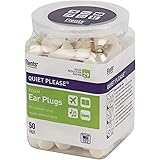 Flents Ear Plugs, 50 Pair, Ear Plugs for Sleeping, Snoring, Loud Noise, Traveling, Concerts, Construction, & Studying, NRR 29