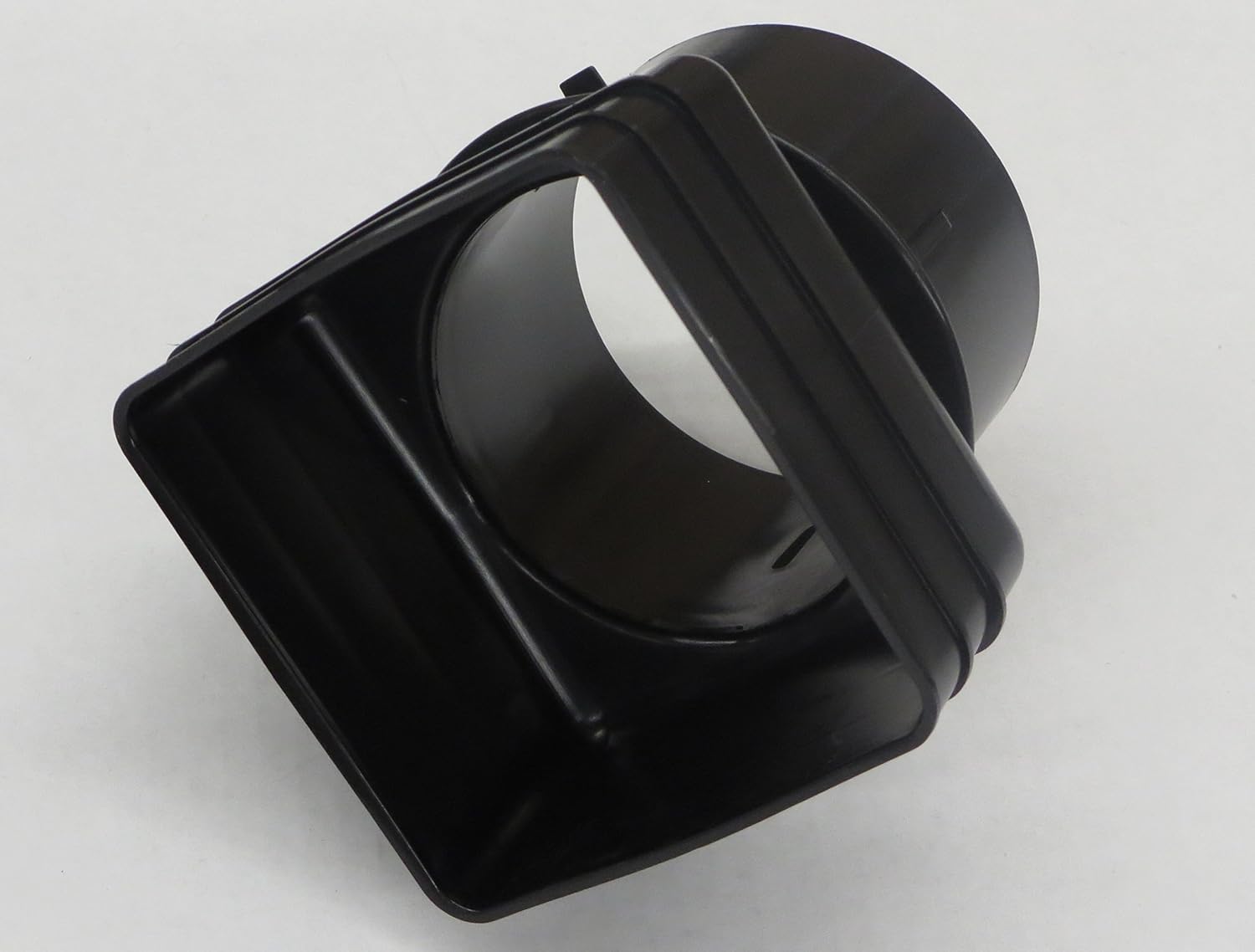 Tile Drain to Downspout Universal Plastic Adapter WHITE) (4X4X4