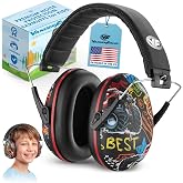 Kids Noise Canceling Headphones - 33 dB (2K Hz) - Ear Protection Earmuffs | Vanderfields' earmuffs protect child's hearing with certified noise-cancellation, soft ear cushions, and adjustable headband