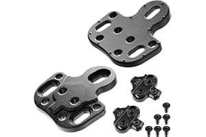 CyclingDeal Bicycle Shoes Cleats Converting Adapters - Using MTB Type SPD Cleats on Road or Indoor Bike Shoes with 3 Holes - Compatible with Shimano SPD Crankbrother