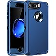 RegSun for iPhone 8 Plus,iPhone 7 Plus Case,Built-in Screen Protector, Shockproof 3-Layer Full Body Protection Rugged Heavy Duty High Impact Hard Cover Case for iPhone 8+/7+ 5.5 inch,Blue