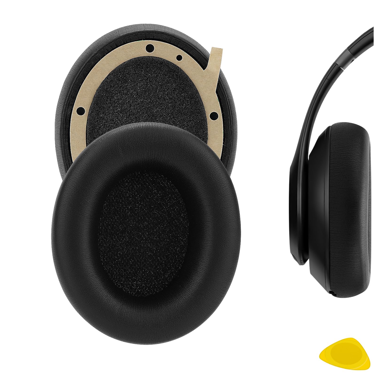 Geekria Replacement Ear Pads for Beats Studio Pro (A2924) Headphones Ear Cushions, Repair Parts (Black)