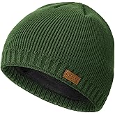 Wmcaps Winter Hats for Men Women, Fleece Lined Knit Beanie Warm Soft Stocking Cap for Cold Weather Outdoor