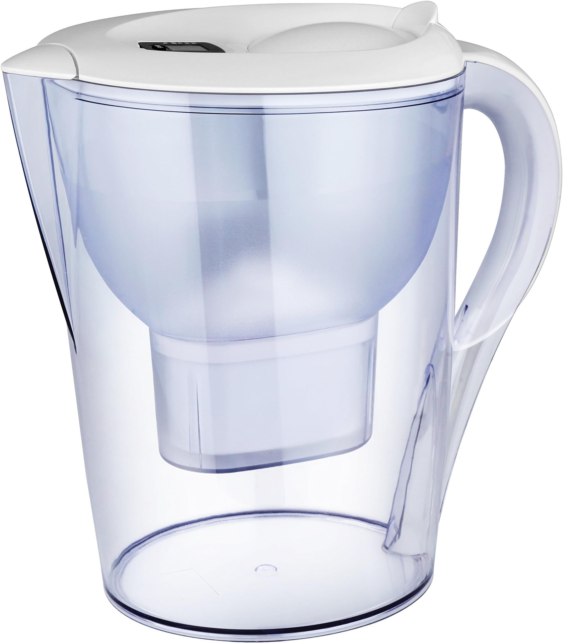 2.5L Alkaline Clear Water Pitcher - 2 Free Filter Cartridges - Transform tap water to Fresh, Great-Tasting Alkaline Water
