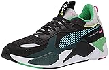Puma Men's RS-X Toys Sneaker, Black-Blue ATOL, 4.5