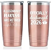 Onebttl Retirement Gifts for Nurses Women 2026, Retired Nurses Gifts, Insulated 20oz Stainless Steel Travel Tumbler with Lid
