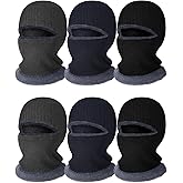 Bencailor 6 Pieces Winter Balaclava Ski Mask Warm Knitted Thermal Fleece Face Mask for Women Men Outdoor Sports Cold Weather