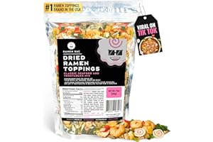 The Ramen Bae - Classic Seafood and Vegetables Mix, Dried Ramen Toppings - 14oz (14 oz., Classic Seafood and Veggie Mix)