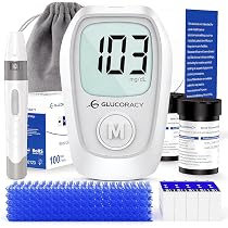 Glucoracy G-425 Glucose Monitor Kit, 100 Blood Glucose Strip