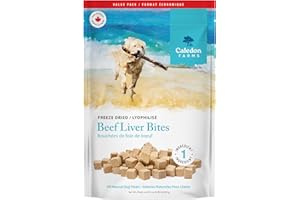 Caledon Farms, Value Pack Freeze Dried Beef Liver Bites, 355 g, Dog Treats