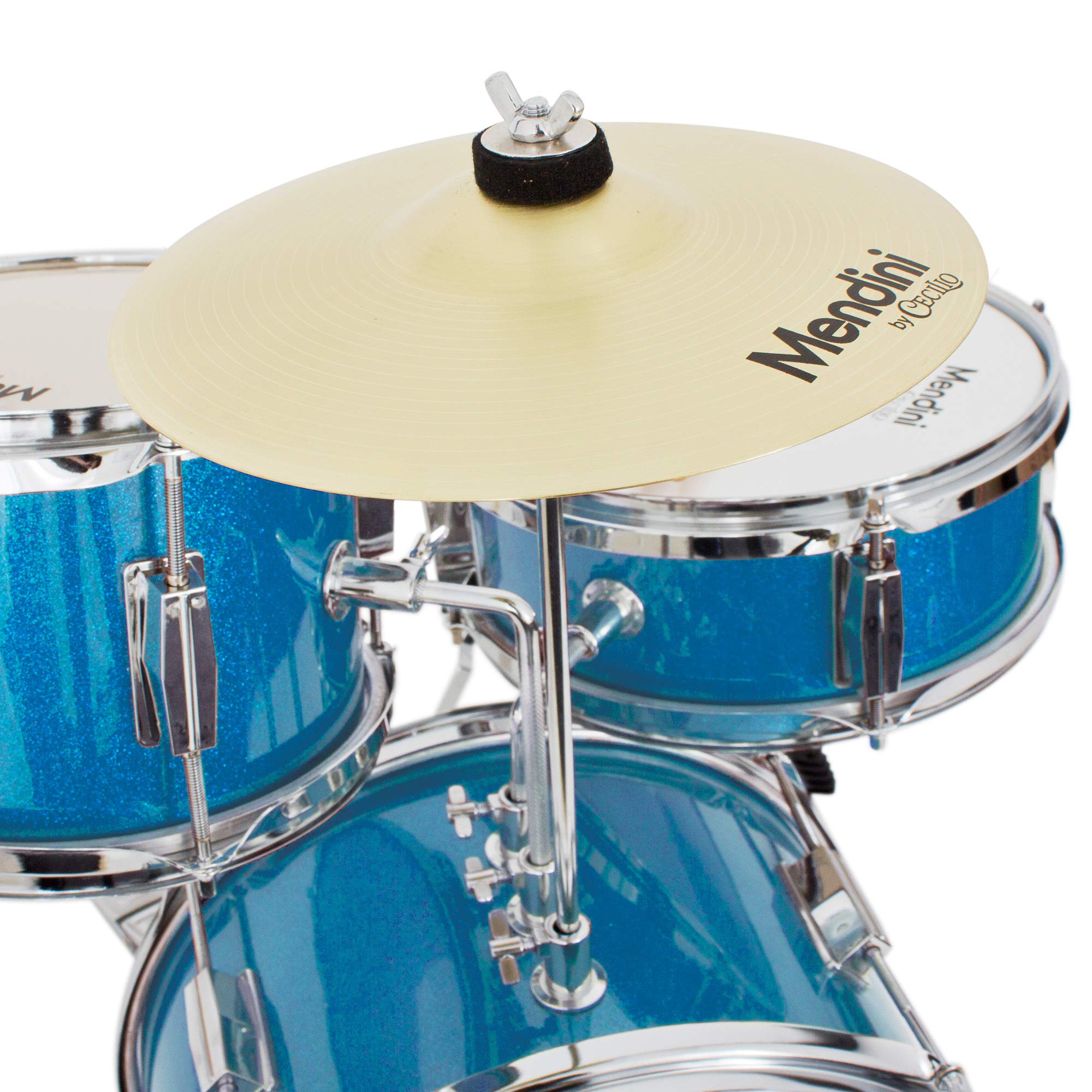Mendini by Cecilio 13 inch 3Piece Kids/Junior Drum Set with Throne