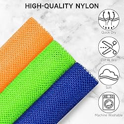 Metene 3 Pieces African Exfoliating Net, Colorful