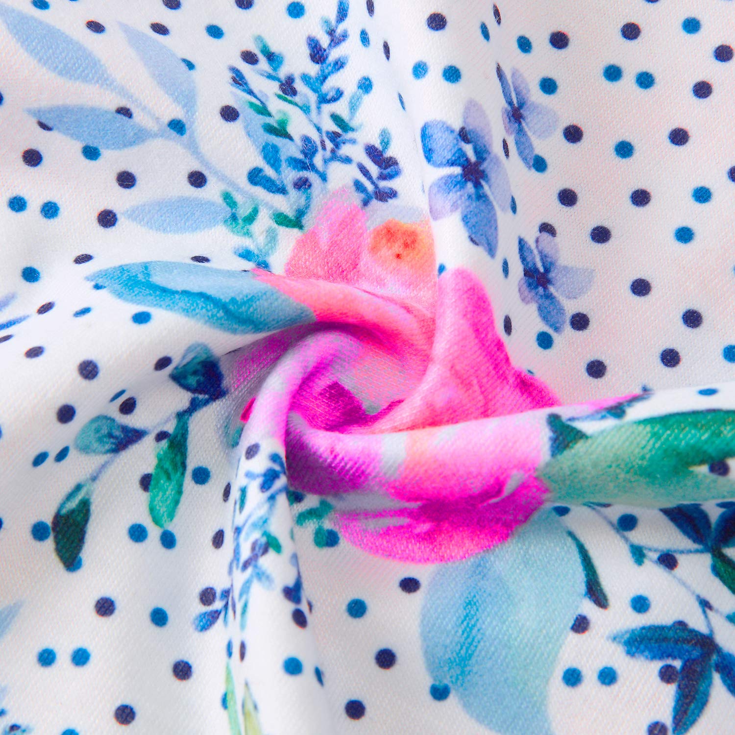 Leapparel Baby Girl Short Sleeve Romper Snap Button Onesies Small Orchid Printing Jumpsuit Daily Short-Sleeve Playsuit Soft Set 6-12 Months