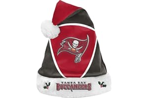 FOCO Tampa Bay Buccaneers Colorblock Santa Hat – Limited Edition Bucs Santa Hat – Represent the NFL-NFC South and Show Your Team Spirit with Officially Licensed Tampa Bay Football Holiday Fan Gear