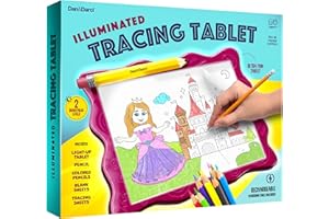 Light Up Tracing Pad for Kids - Arts & Crafts Art Drawing Pads Projector Tablet for Boys & Girls Ages 6-12 - Birthday Toys Gi