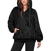NIeyook Sherpa Fleece Hoodies for Women Fuzzy Oversized Zip up Hoodie with Pockets Casual Pullover Hooded Sweatshirt