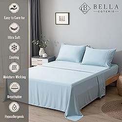 Bella Coterie Luxury Bamboo Viscose Queen Size Flat