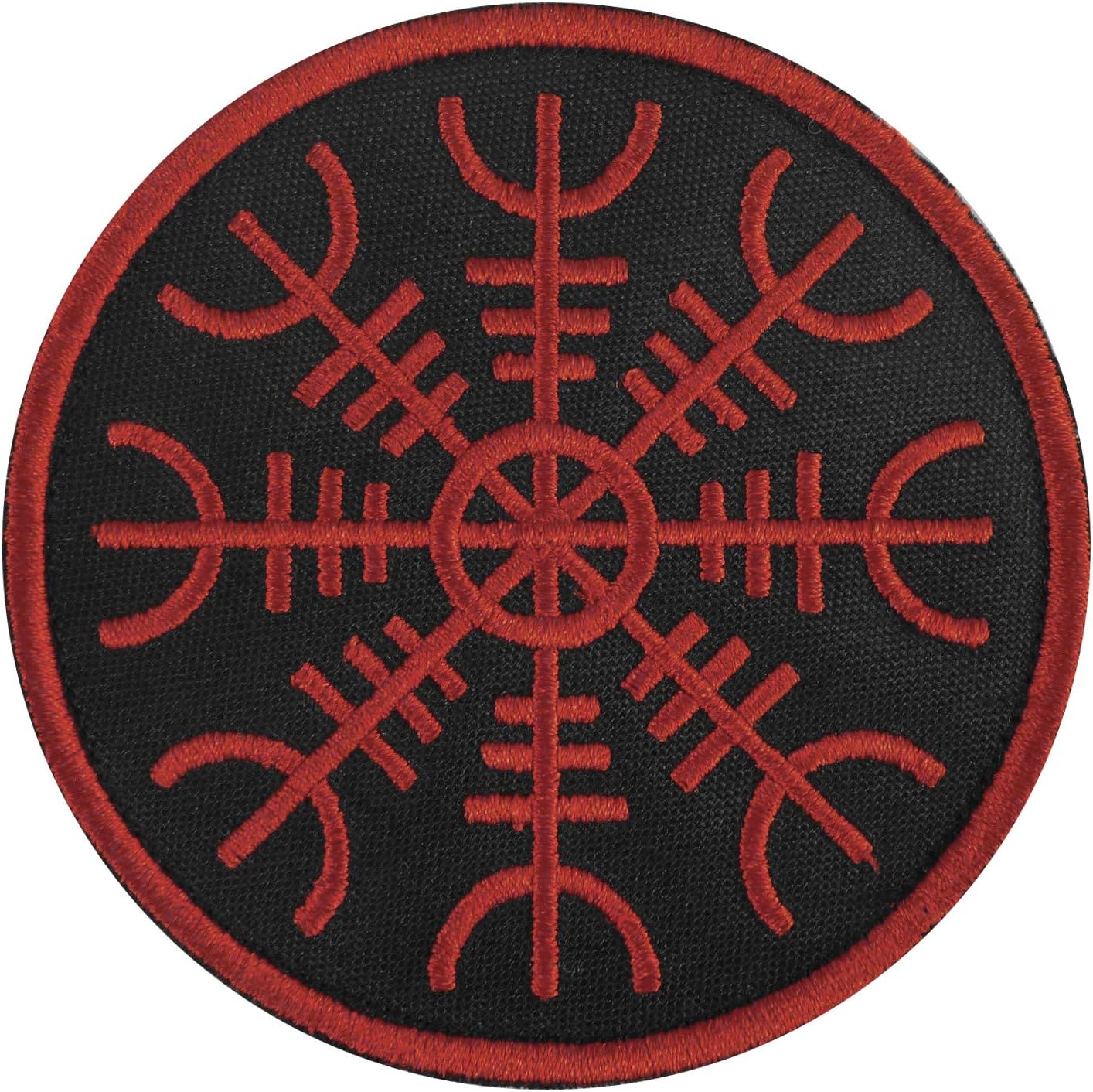 LEGEEON Aegishjalmr Viking Helm of Awe Terror Protection Norse Rune Morale Touch Fastener Patch