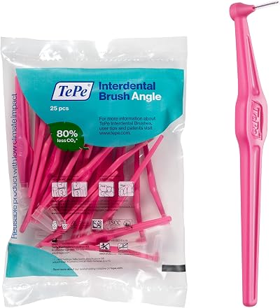 TePe Angle Pink 0.4mm Interdental Brushes 25 pcs Bag