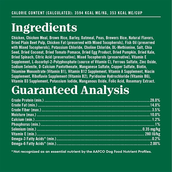 NUTRO NATURAL CHOICE SMALL BREED SENIOR DOG FOOD DRY CHICKEN & BROWN RICE RECIPE, DRY DOG FOOD SMALL BREED, 5 LB. BAG