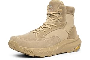 NORTIV 8 Men's Casual Tactical Work Boots Military Outdoor Hiking Motorcycle Combat Ankle Booties COMMANDO