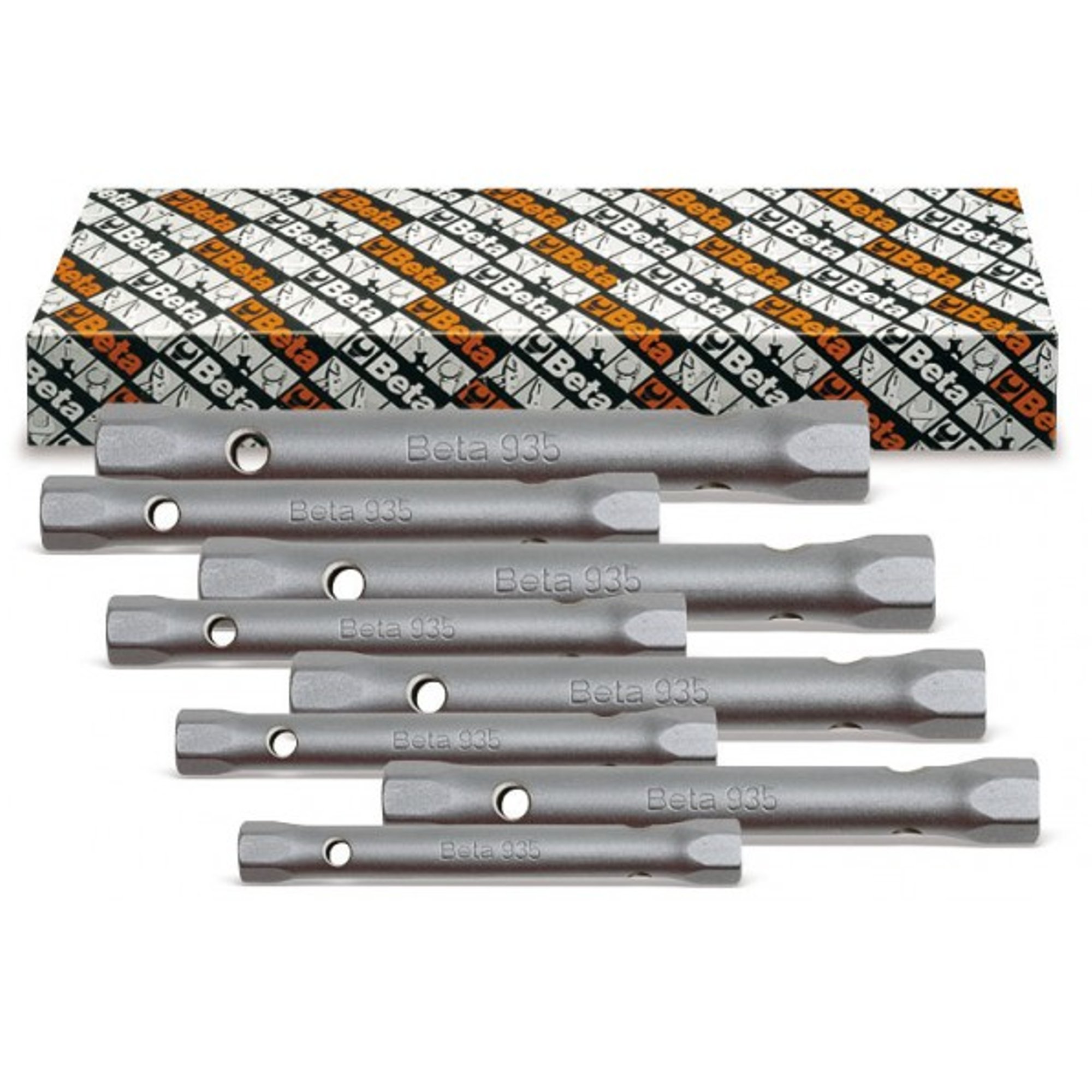 Beta 9350181 Set of 8 Model 935 /S8 Double Ended Hexagon Tubular Socket Wrenche, Light Series, Pack of 12