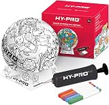 Hy-Pro Doodlekick Colour In Football Size 2 with Pump Stand Pens Set view 1