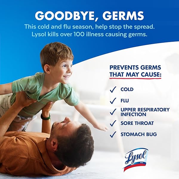 LYSOL DISINFECTANT SPRAY, SANITIZING AND ANTIBACTERIAL SPRAY, FOR DISINFECTING AND DEODORIZING, LEMON BREEZE, 19 FL OZ (PACK OF 2), PACKAGING MAY VARY