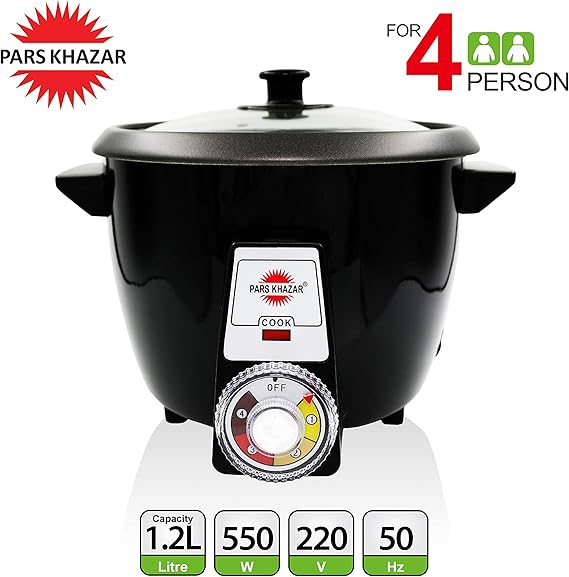Amazon.de Pars Khazar Rice Cooker, Automatic, with crispy Tahdig