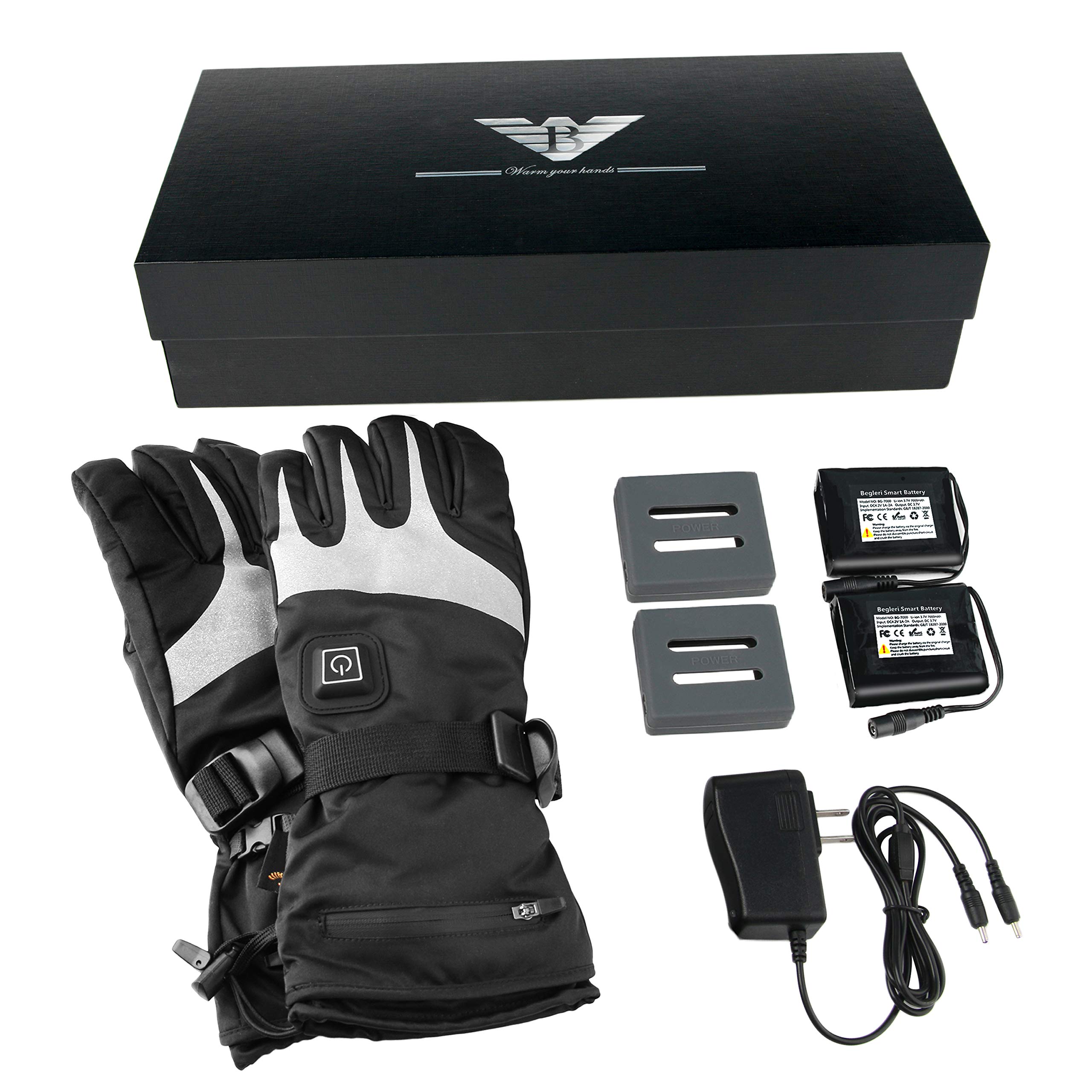 Heated gloves for Men Women,Electric heated gloves|Heated motorcycle gloves| Heated Ski Gloves