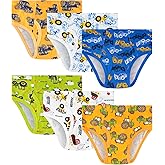 JAHSIYI 100% Cotton Soft Boys Briefs Size 2T-12Yrs Underwear (6-Pack)