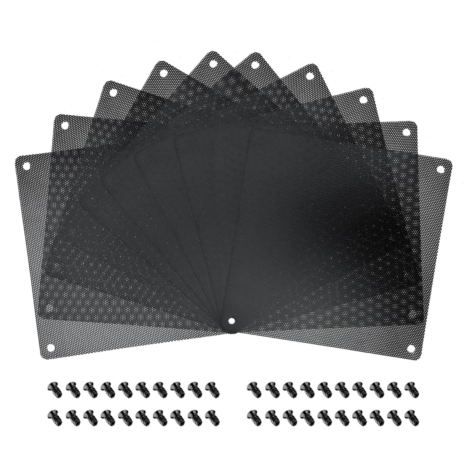 iYueMps 10pcs 140mm PVC Fan Dust Filter PC Cooler Fan Dustproof Case Cover Computer Mesh (140mm x 140mm)