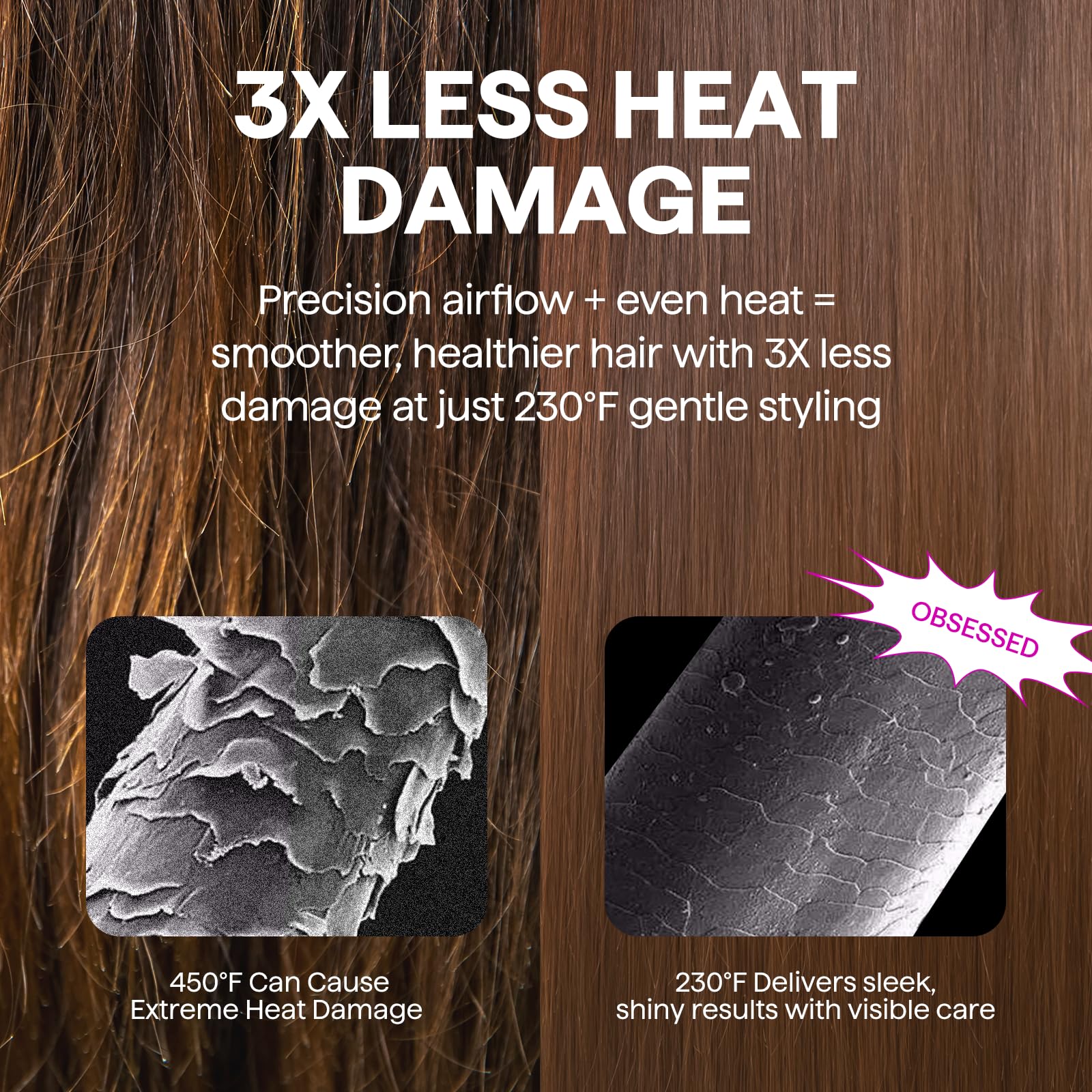 Blow Dryer Brush Set, Wavytalk Air Sculpt 5-in-1 Hot Air Brush Set, Multi Hair Styler for Salon Blowouts, Smooth Curls, Volumizing and Straightening, Sleek and Less Frizz, Pink