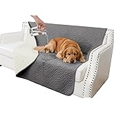 Tuffeel Waterproof Couch Cover for Dogs Washable, Anti-Slip Back Dog Bed Blanket Pet Chair Sofa Furniture Protector(52x82 Inches, Dark Grey)