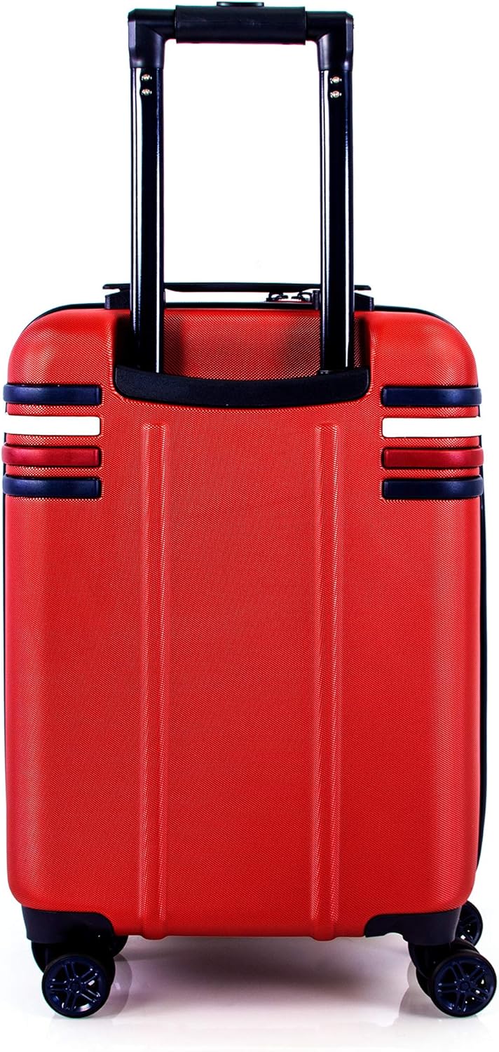 Luggage Red Tommy Hilfiger 20 Expandable Hardside Luggage with TSA Lock