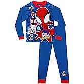Marvel Spidey And His Amazing Friends Pajamas | Spiderman Pjs For Boys | Boys' Pajama Sets | Sizes 3T To 8