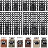 432 PCS Spice Labels Stickers, 3.5cm Spice Labels for Kitchen, Waterproof Adhesive Round Preprinted Spice and Blank Labels fo