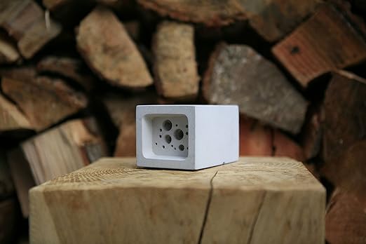 Pequeño nido de bloque de Bee Hotel abejas Colmena Casa 6,5 cm x 7 ...