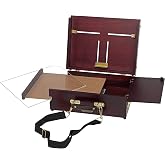 Soho Urban Artist Scout Pochade Box for Plein Air Painting Easel with Storage, Lightweight &amp; Portable, Mahogany Finish