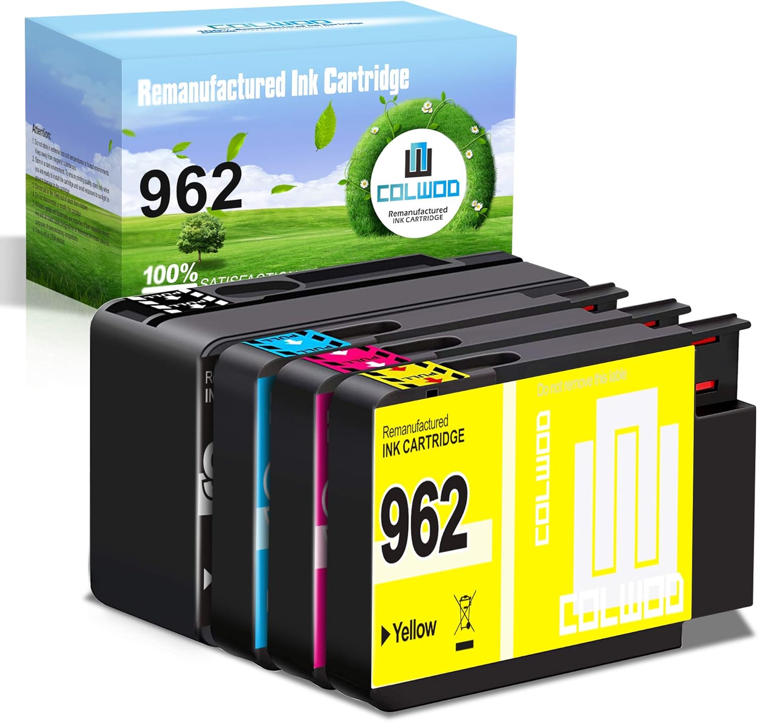 Amazon.com: COLOWD Remanufactured Ink Cartridge Replacement for HP 962 Ink Cartridge usd for Hp 