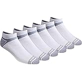 Eddie Bauer Men's Dura Dri Moisture Control Quarter and No Show Socks, 6 Pairs