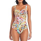 Bleu Rod Beattie Break The Mold Shirred Underwire One-Piece 12, Multi